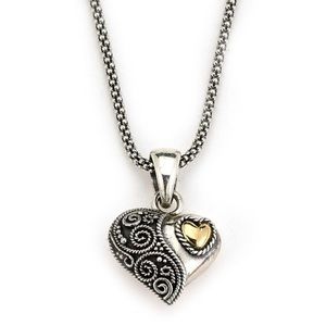 Samual B. heart pendant necklace
